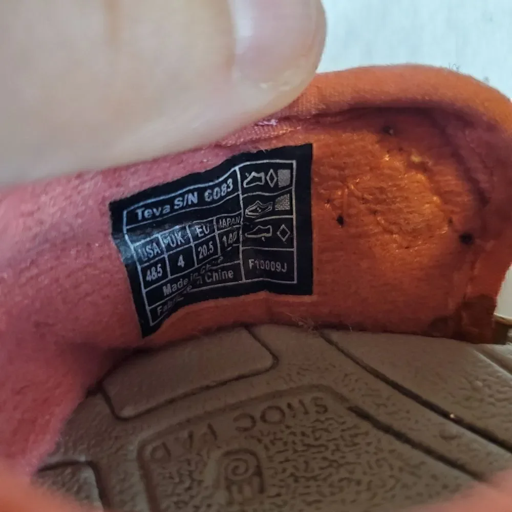 Teva Non-marking Baby Boys Sandals Size 4&5